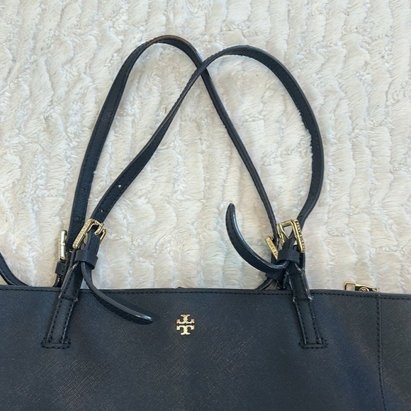 Tory Burch Dark Navy Leather York Buckle Tote Shoulder Bag - Picture 5 of 13